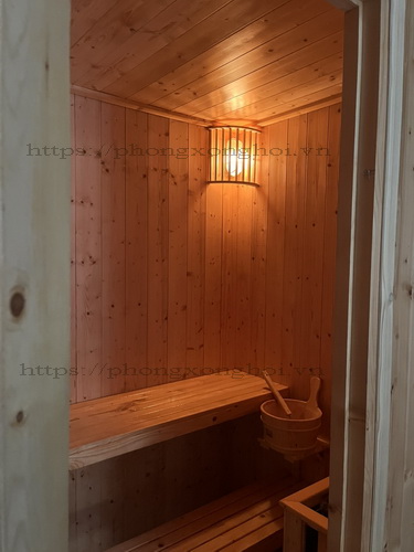 Phòng Sauna gỗ Hinoki ( thông nhật)1m3x1m5x2m1 - Ảnh 3