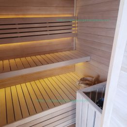 Phòng Sauna Gỗ Hemlock 1m5 x 1m7 x 2m1( Độc cần) _ Canada